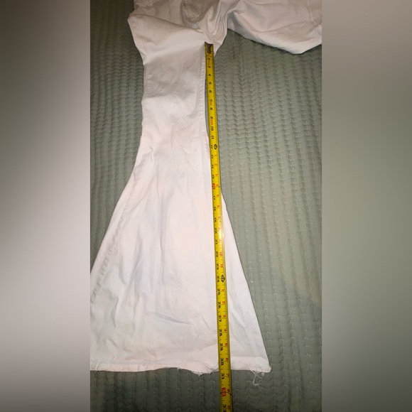 Free People We The Free Just Float Wide Leg Jean White Raw Hem Womens 27. - Picture 5 of 15